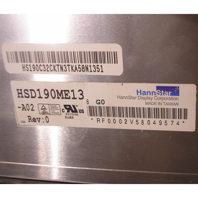 19,0 painel HSD190ME13-A02 da visualização ótica de painel LCD do EDP da polegada 1280*1024 30pin