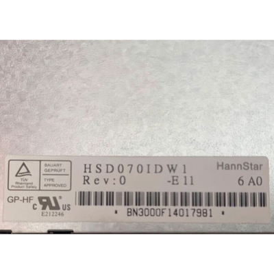 HSD070IDW1-E11 painel da visualização ótica de painel LCD de 7,0 polegadas para a exposição automotivo