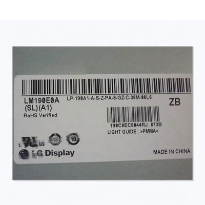 19,0 tela de exposição original da polegada LM190E0A-SLA1 LM190E0A (SL) (A1) LCD