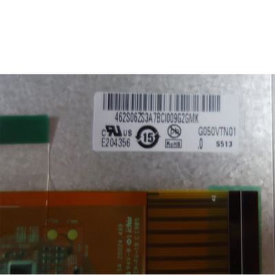 5,0 tela da exposição G050VTN01.0 TFT LCD da polegada 800 (RGB) ×480 AUO