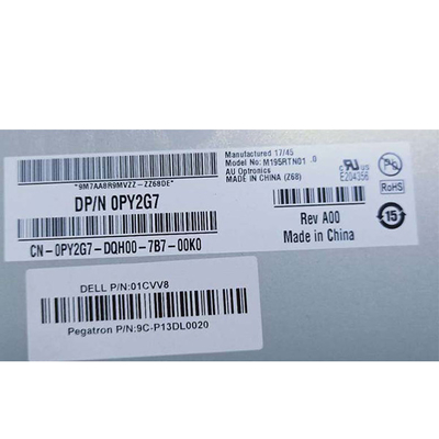 AUO 19,5 tela de exposição da relação 1600X900 TFT LCD do painel M195RTN01.0 LVDS da polegada para o portátil industrial