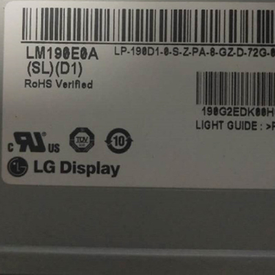 Os pinos de 19,0 polegadas LVDS 30 conectam o LG Display RGB 1280X1024 do tela LM190E0A-SLD1 do LCD