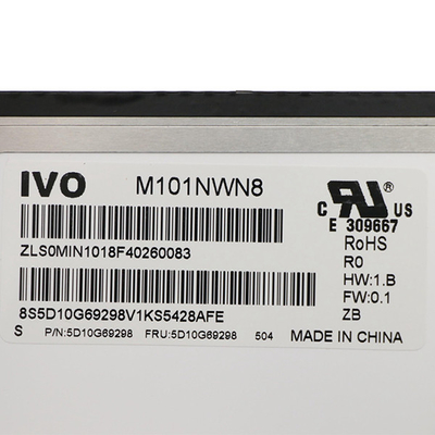 M101NWN8 R0 IVO 10,1 exposição 1366X768 HDMI de TFT IPS LCD da polegada - controlador Board de LVDS