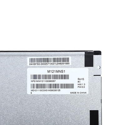 M121MNS1 R1 12,1 avançam o tela industrial RGB 800X600 SVGA 82PPI 450 Cd/M2 LVDS do LCD entrado