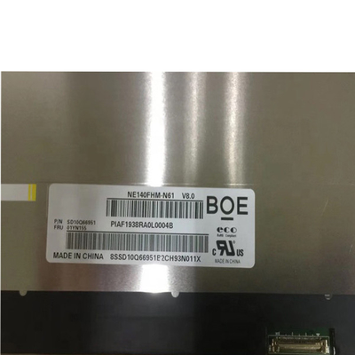 RGB 1920X1080 módulo NE140FHM-N61 de TFT LCD de 14,0 polegadas para a tela do portátil