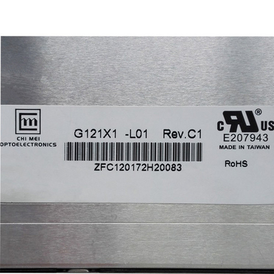 módulo G121X1-L01 1024*768 de 12.1inch LCD apropriado para a exposição industrial