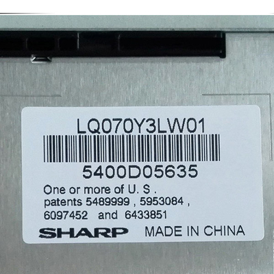 LQ070Y3LW01 tela RGB 800x480 de TFT LCD de 7,0 polegadas para o equipamento industrial