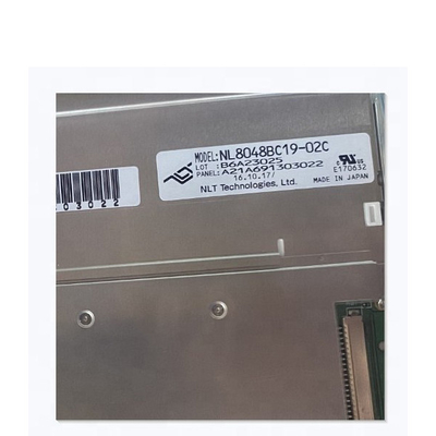 NL8048BC19-02C exposição RGB 800X480 de TFT LCD de 7,0 polegadas para o equipamento industrial