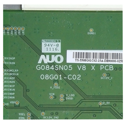 G084SN05 V.8 módulo 800*600 do LCD de 8,4 polegadas aplicado aos produtos industriais