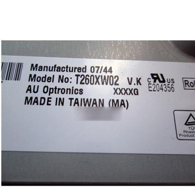 Pinos de T260XW02 VK 41 painel LCD 1366*768 de 26 polegadas para AUO