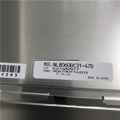 12,1 uso do painel da tela NL8060BC31-47D A+Grade LCD da polegada 82ppi lcd para industrial