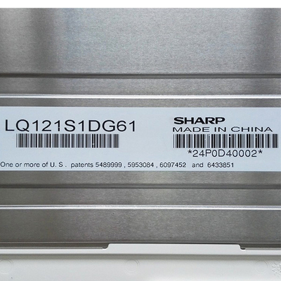 12,1 substituição do painel da tela LQ121S1DG61 LCD da polegada 82ppi lcd para afiado