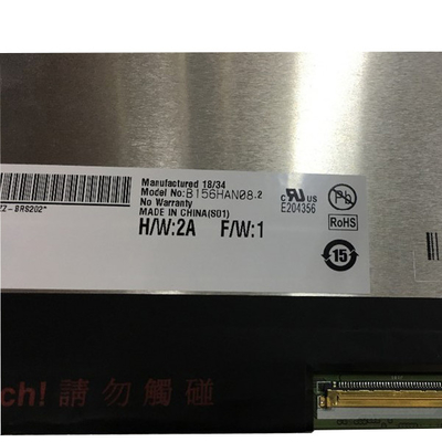 AUO Painel LCD de 15,6 polegadas com faixa vertical B156HAN08.2 40 pinos LCE SCREEN