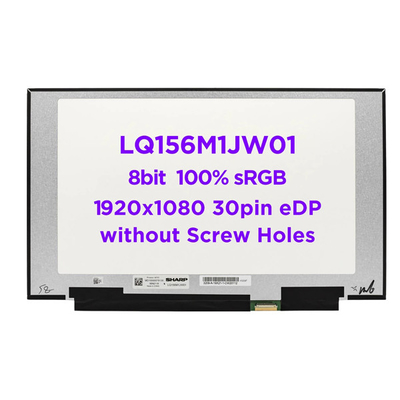 Painel LCD Sharp Stripe Vertical de 15,6 polegadas LQ156M1JW01 Tela de notebook