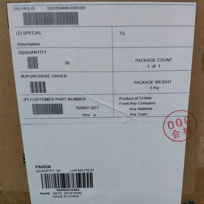 15,6 categoria de Panda Brand Original A do modelo novo do EDP IPS LM156LF6L01 da polegada FHD