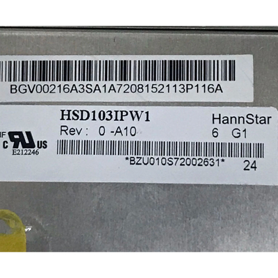 10,3 polegadas 1280x480 HSD103IPW1-A10 LCD monitoram a visualização ótica de tela táctil