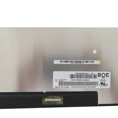 O portátil magro Lcd do Edp 30pins de BOE conduziu a tela de exposição NV140FHM-N63 14,0 polegadas para Asus Ux433