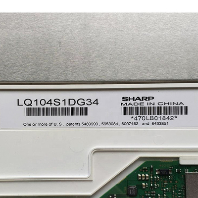 10,4 polegadas 800*600 96 PPI LQ104S1DG34 40 fixam a tela de exposição do LCD