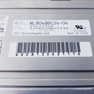 Para a indústria 103PPI NL8048BC24-04 Painel de exibição de ecrã LCD