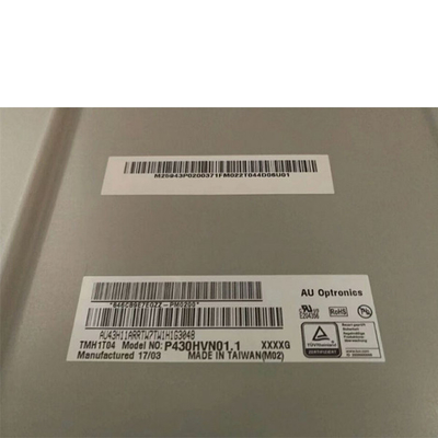 43.0 polegadas 51PPI P430HVN01.1 Ecrã LCD