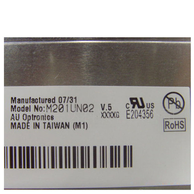 M201UN02 V5 1600*1200 Painel LCD TFT para AUO