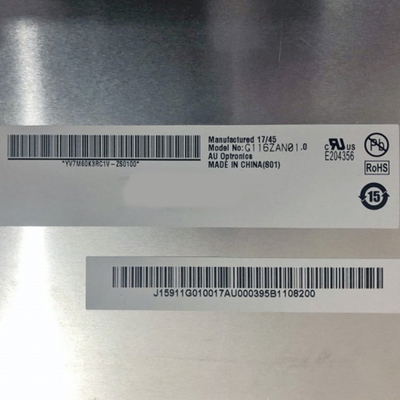 11.6 polegadas G116ZAN01.0 3840*2160 tela LCD com driver LED