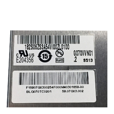 G070VVN01.2 7.0 polegadas TFT LCD Display 800*480 133PPI Painel de Alto Brilho