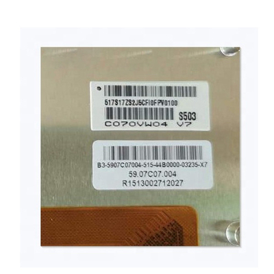 Venda Quente C070VW04 V7 7,0 polegadas 133PPI 50 pinos LCD Display