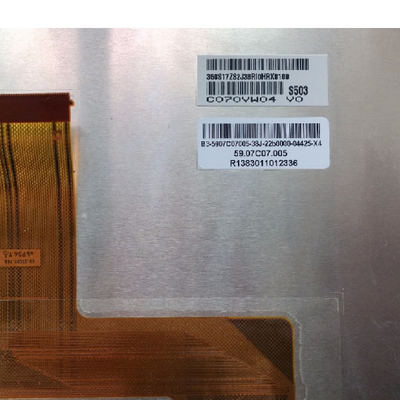 Novo C070VW04 V0 Painel de visualização LCD de alto brilho 800*480