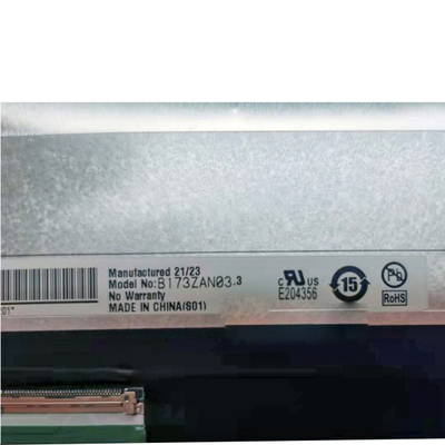 B173ZAN03.3 Painel LCD TFT de 17,3 polegadas e 40 pinos para AUO