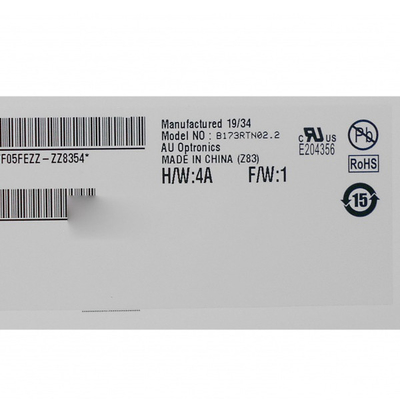 B173RTN02.2 Original em existência 17,3 polegadas LCD para AUO