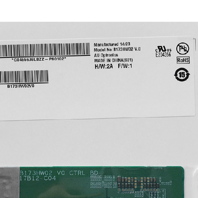 Fornecimento B173HW02 V0 262K Ecrã LCD com controlador LED
