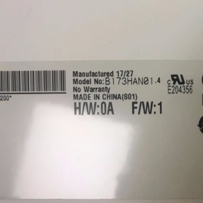 Suporte B173HAN01.4 tamanho 17,3 polegadas Matte Hard revestimento de tela LCD