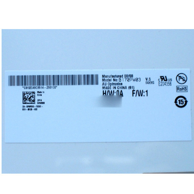 Fornecimento 17,0 polegadas B170PW03 V5 99PPI painel LCD TFT