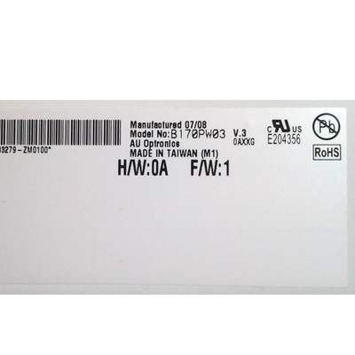 Novo painel LCD TFT B170PW03 V3 de resolução 1440*900 para AUO