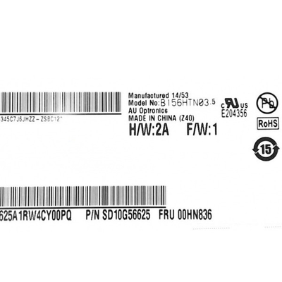Original em stock 15,6 polegadas B156HTN03.5 141PPI tft LCD