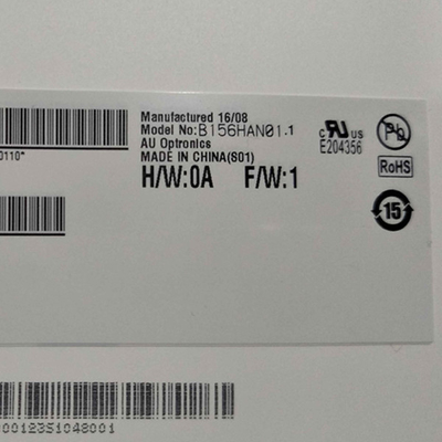 Barra vertical RGB B156HAN01.1 15,6 polegadas 3.3VTyp Display LCD