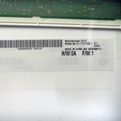 Fornecimento Tamanho 15,4 polegadas B154PW01 V1 a-Si TFT-LCD Panel