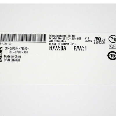 RGB Vertical Strip B154EW09 V2 tamanho 15,4 polegadas tela LCD