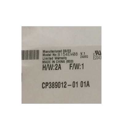 Para notebook B154EW08 V1 15,4 polegadas 1280 * 800 98PPI LCD Moudle