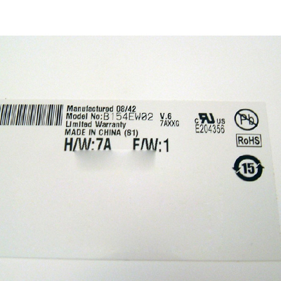 Tamanho 15,4 polegadas 60Hz 262K a-Si TFT-LCD B154EW02 V6 painel LCD