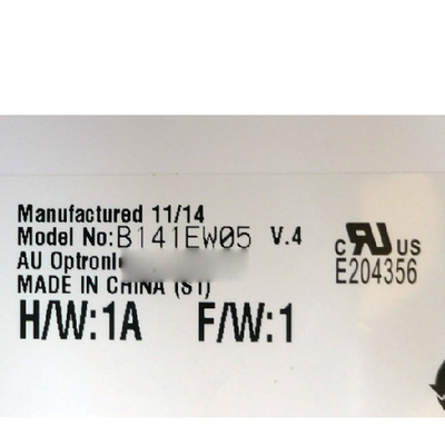 B141EW05 V4 14,1 polegadas 1280*800 TFT-LCD