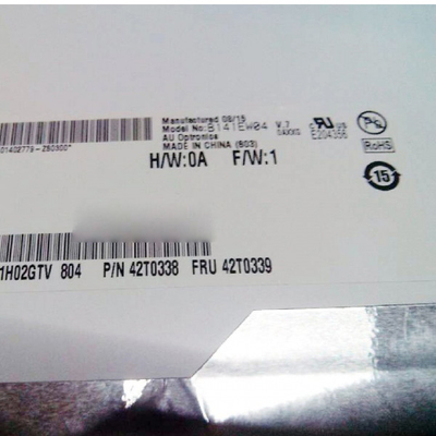 B141EW04 V7 14,1 polegadas 1280*800 LCD Display TFT-LCD SCREEN
