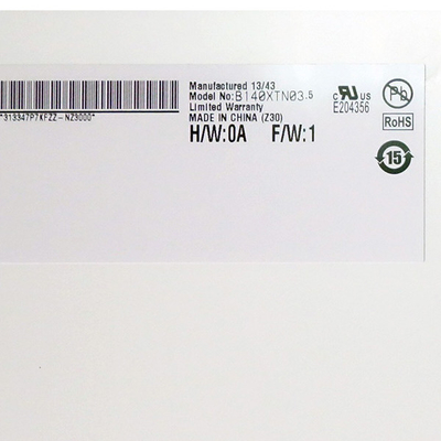 B140XTN03.5 14,0 polegadas 1366*768 Para ecrã TFT-LCD de portátil