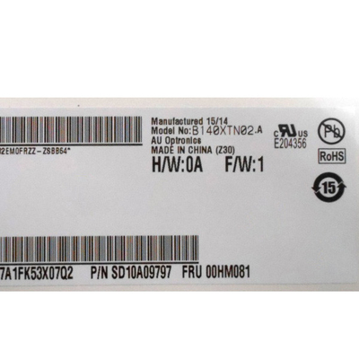 B140XTN02.A 14,0 polegadas 1366*768 TFT-LCD