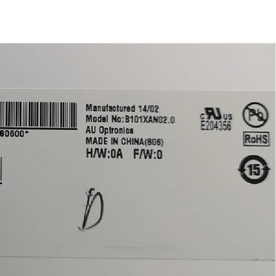 B101XAN02.0 Ecrã LCD 1366*768 10,1 polegadas