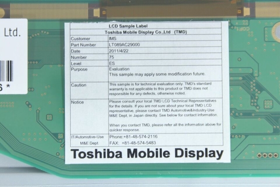 LT089AC29000 WLED 262K 8,9 polegadas LCD Screen Display painel LCD