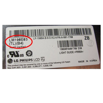 LM190E03-TLB4 19.0 polegadas 1280*1024 módulo de tela LCD