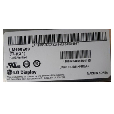 LM190E08-TLG1 19,0 polegadas 1280*1024 módulo de tela LCD