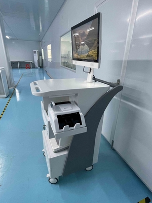 Estação de trabalho móvel médica elétrica de TFT no hospital das rodas